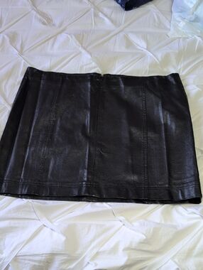 wild fable Black Faux Leather Mini Skirt